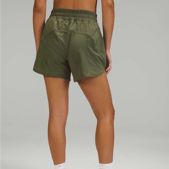 lululemon carob brown track that mid rise 5” lined short - Picture 2 of 7